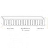 Aquaperla Lauxes Aluminium Floor Grate 100mm - JAK Appliances