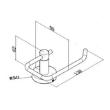 Aquaperla Lucid Pin Lever Series Paper Holder - JAK Appliances