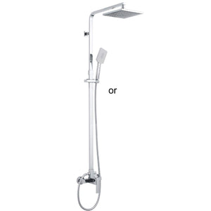 Aquaperla 8'' Square Bottom Water Inlet Shower Station - JAK Appliances