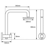 Aquaperla Round Shower Station Top Water Inlet 300mm - JAK Appliances