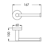 Aquaperla Lucid Pin Lever Series Toilet Paper Holder - JAK Appliances