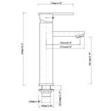 Aquaperla Square Tall Basin Mixer