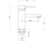 Aquaperla Lucid Pin Lever Series Basin Mixer - JAK Appliances
