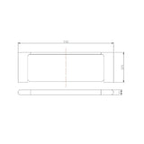 Aquaperla AU Series Glass Shelf 550mm - JAK Appliances