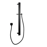 Aquaperla Square Sliding Shower Rail with Wall Connector & Water Hose Only - JAK Appliances