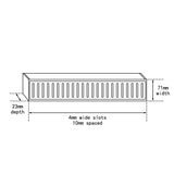 Aquaperla Lauxes Aluminium Floor Grate 70mm - JAK Appliances