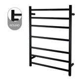 Aquaperla Round Electric Heated Towel Rack 7 Bars - JAK Appliances