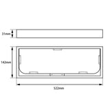 Aquaperla Sera Series Glass Shelf - JAK Appliances