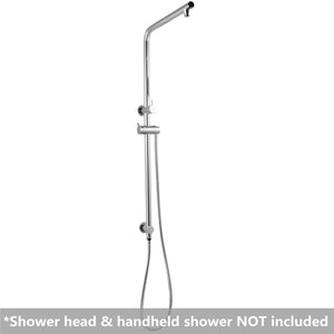 Aquaperla Right Angle Round Top Inlet Shower Rail - JAK Appliances