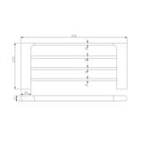Aquaperla AU Series Towel Holder 600mm - JAK Appliances