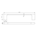 Aquaperla AU Series Single Towel Rail 600mm - JAK Appliances