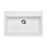 Aquaperla Carysil Granite Kitchen Sink Top/Under Mount 780x510x220mm - JAK Appliances